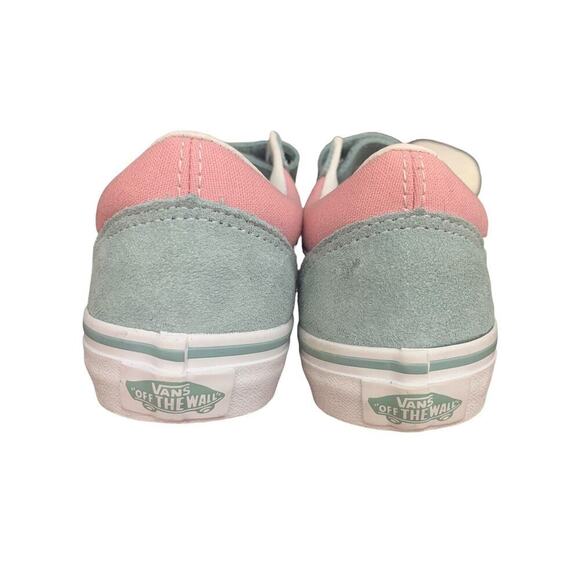Vans Old Skool V Kids Two Tone Gray/pink Sz 2 Us Kids - Picture 4 of 9